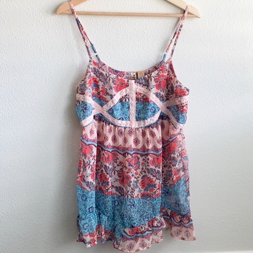 Eyeshadow Sheer Floral Tank Top